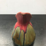 Former pitcher bec ceramics rose - vintage blue