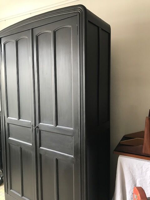 Black Parisian wardrobe