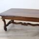 Solid Walnut Coffee Table, Italy, Early 20th Century, Restored
