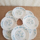 Set de 8 assiettes à dessert Arcopal modèle Véronica vintage
