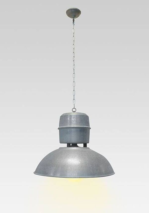 Lampe à suspension industrielle en zinc