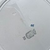 Round serving dish Terre de fer Floral motif St Amand