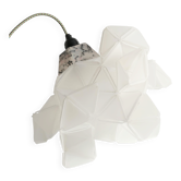 Labyrinth, Hazy, Artisan Light Sculpture with Protruding Fixture, By Republiken