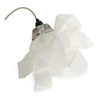 Labyrinth, Hazy, Artisan Light Sculpture with Protruding Fixture, By Republiken