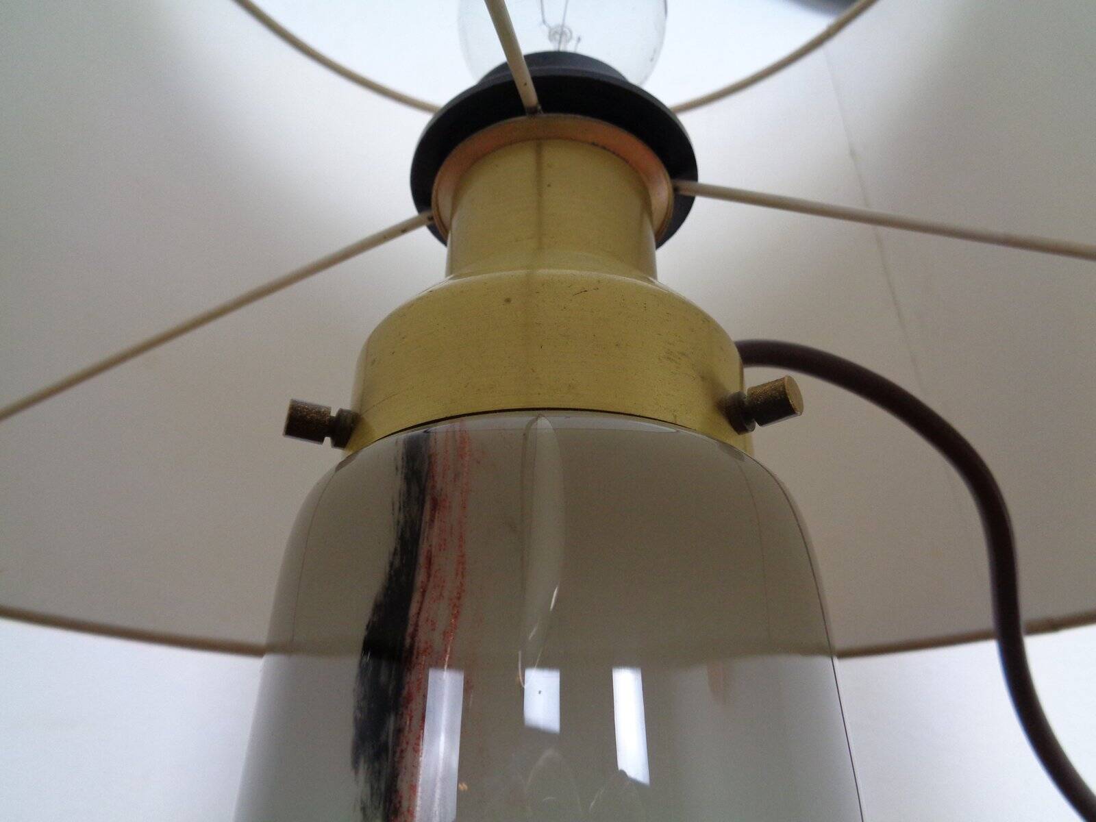 Glass Floor Lamp by Peil & Putzler, 1970s