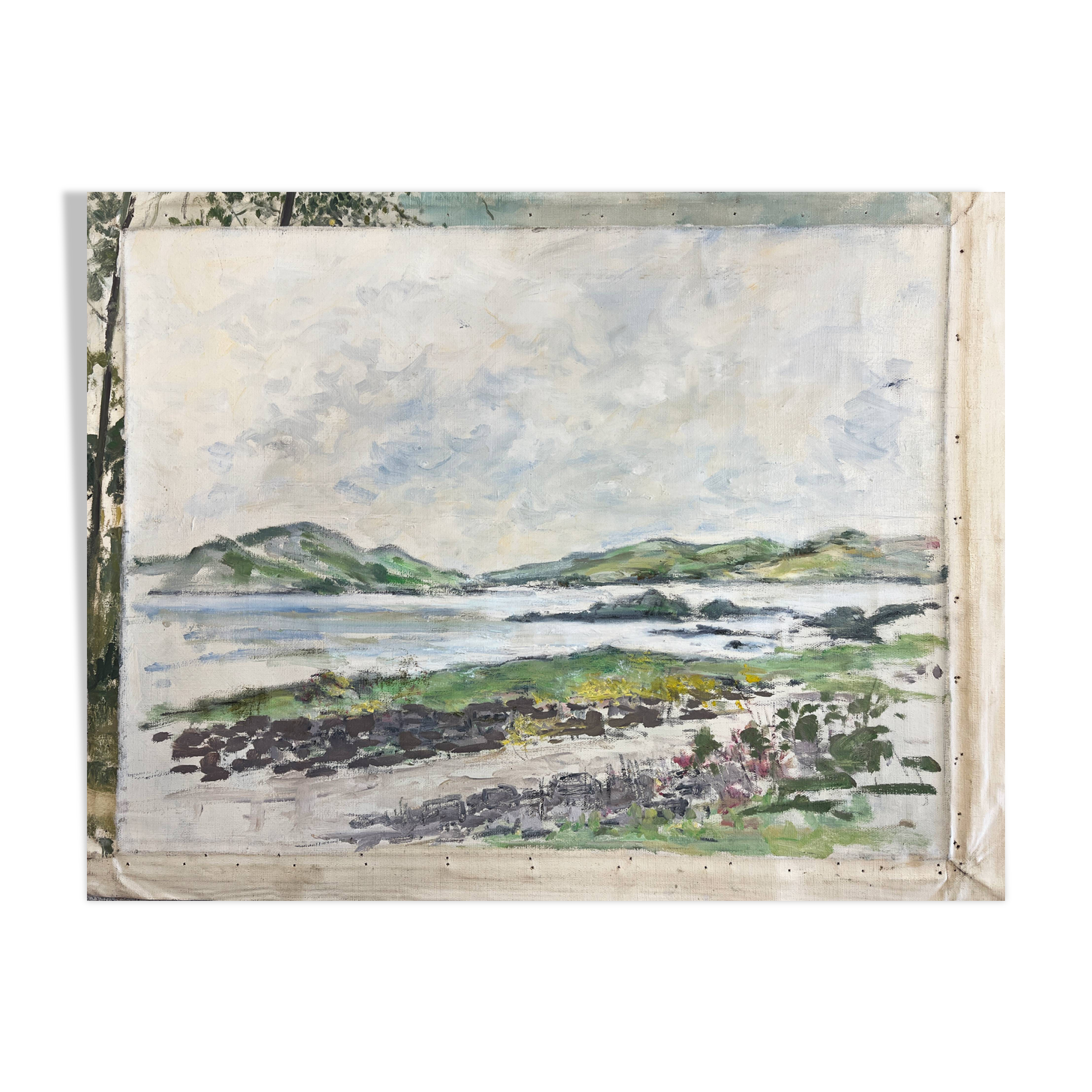 HST painting "Landscape of the Moors" from Ireland? attr. Roger ROZET (1915-2001)