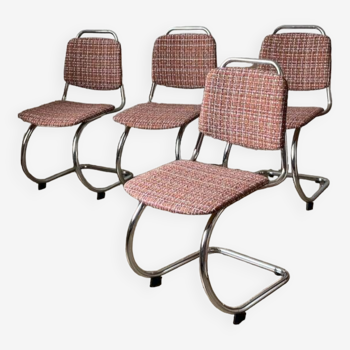 Lot de 4 chaises années 70