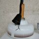 Vintage Glass Pendant Lamp: Mid Century Modern Yugoslavian Lighting