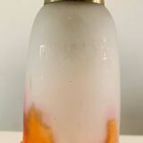 Lampe de bureau ancienne - Tulipe pâte de verre signé Muller Frères