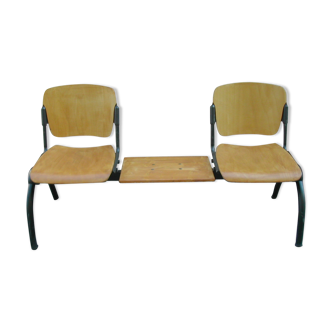 Old restored reception bench