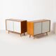 1 of 2 Jiri Jiroutek sideboard with sliding door, Czechoslovakia, 1960s