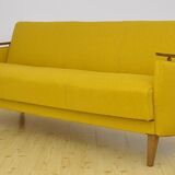 Daybed sofa with fold-out function, 1950s