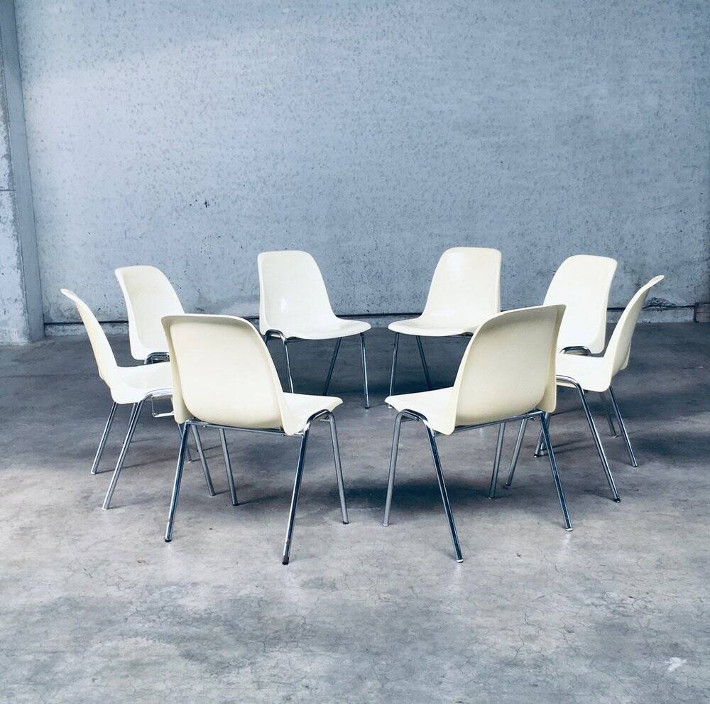 Orly Stacking Chairs by Bruno Pollak for Solo, Germany, 1979, Set of 8