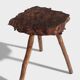 French Olive Wood Rustic / Wabi Sabi Accent Side Table / Stool, Early 20th C.