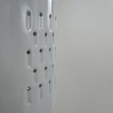 Pair of vintage wall lights in white porcelain, France, 1980.