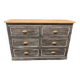 Antique piece of furniture with 6 drawers