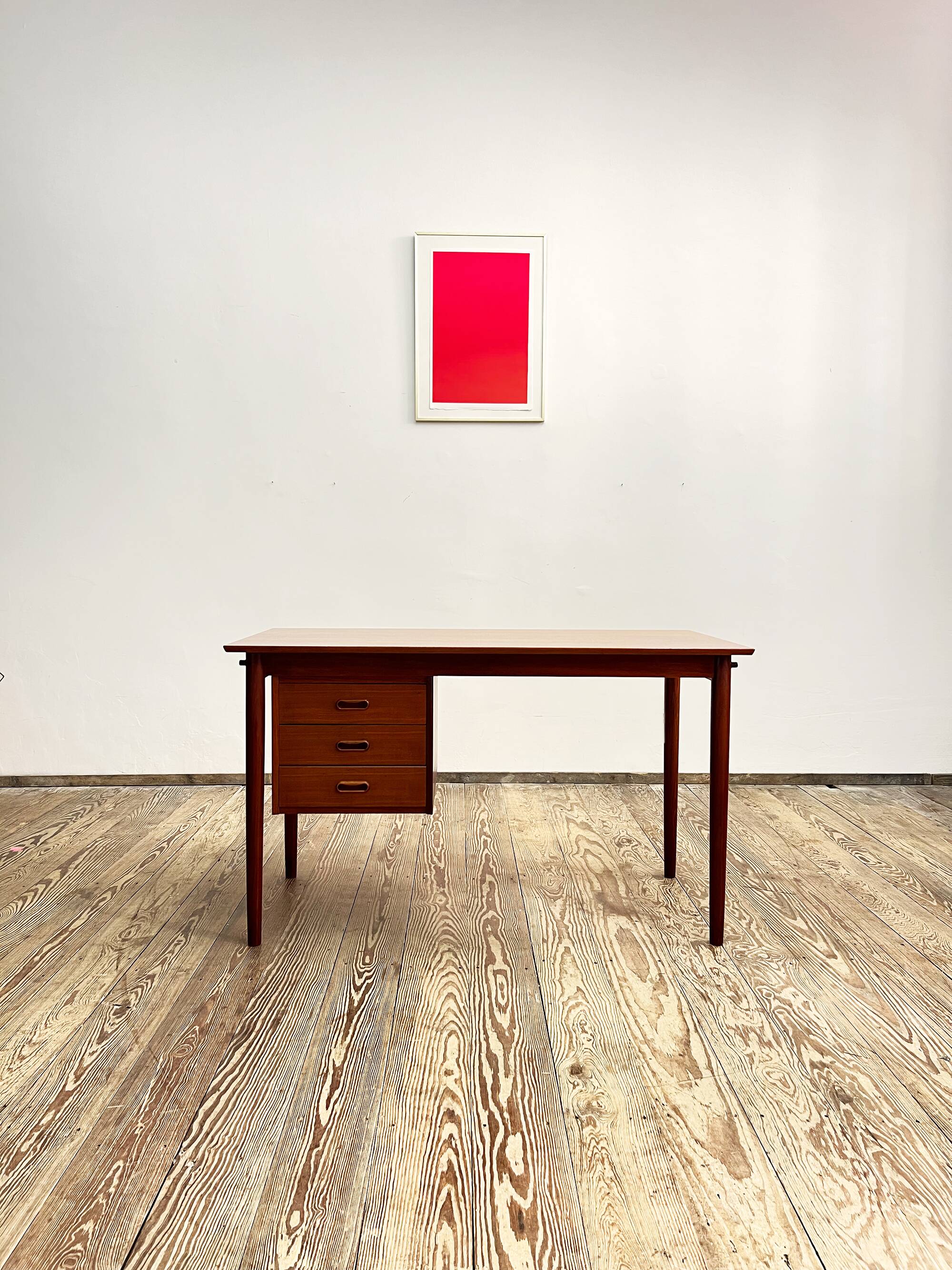 Danish mid-century modern teak writing desk by Arne Vodder, 1960s