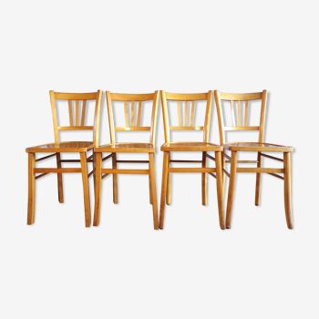 Suite 4 chaises de bistrot Luterma