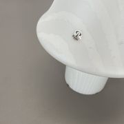 Original glass mushroom zebrano desk light by peill & putzler germany  1970s