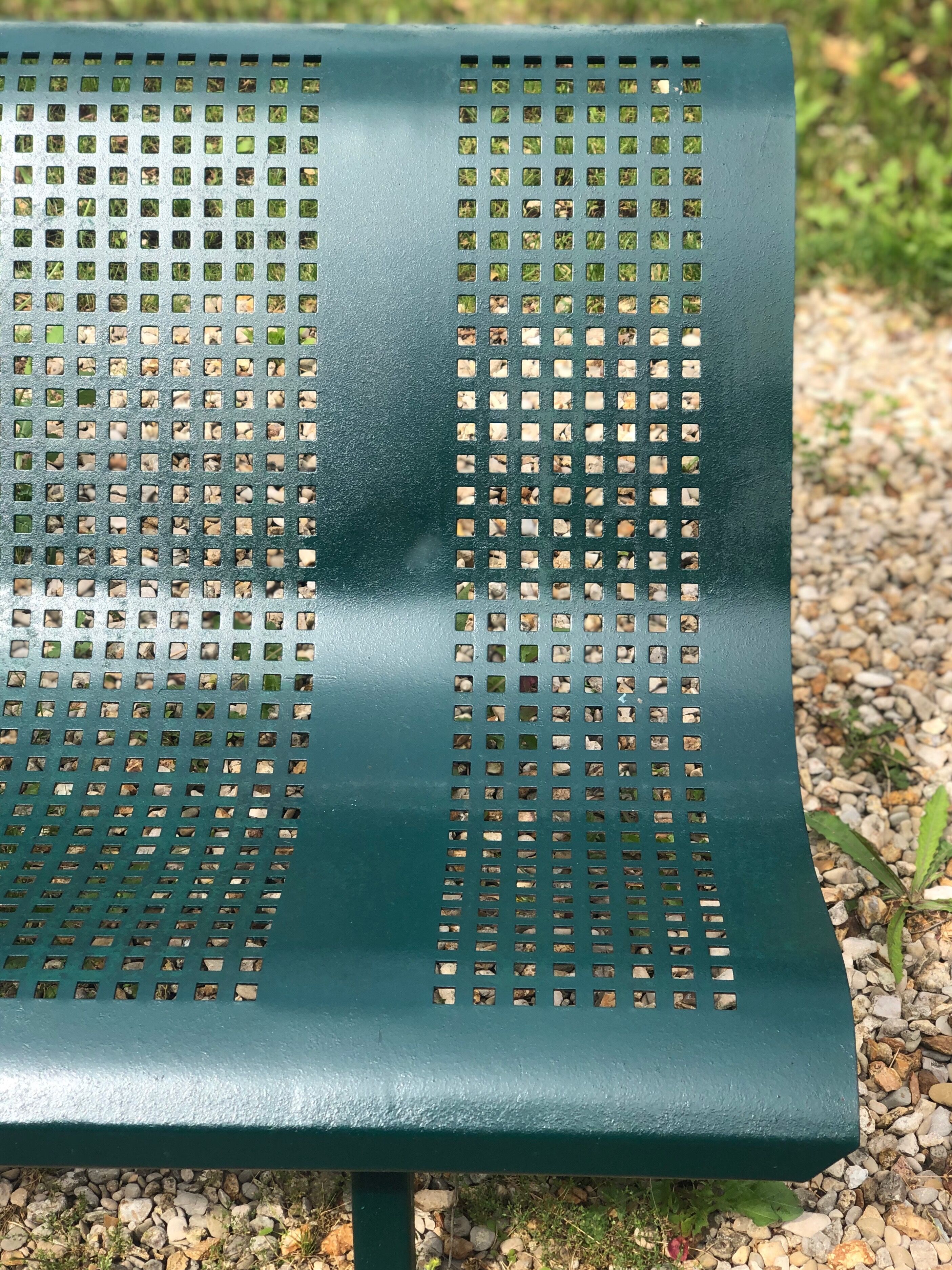 Parisian public garden bench 1950's