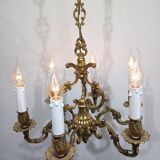 Lustre 6 lumières en bronze