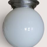 1950s Glass Globe Ceiling Light