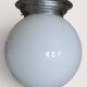 1950s Glass Globe Ceiling Light