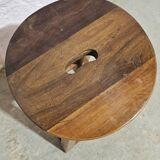 Burmese teak workshop stool