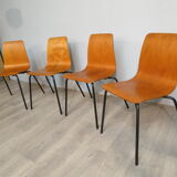 4 Papyrus chairs by Pierre Guariche 60