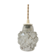 Vintage molded glass pendant lamp