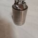 Chrome steel table lighter, vintage 1970s