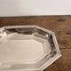Octagonal Silver Metal Art Deco Plate Hallmarked Silversmith Fleuron Christofle