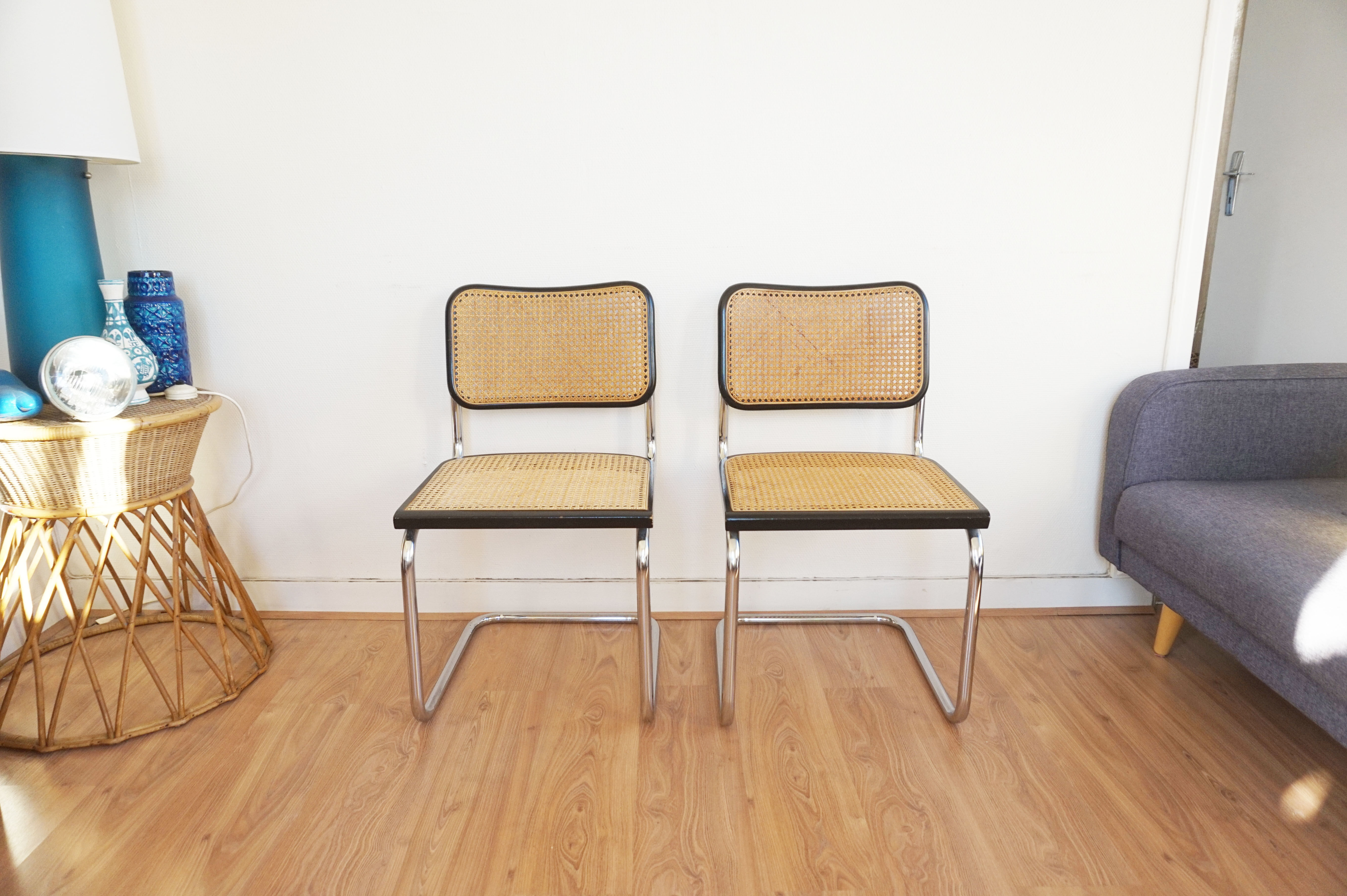 Pair of chairs by Marcel Breuer model B32