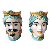 Test of Sicilian Moor in ceramics