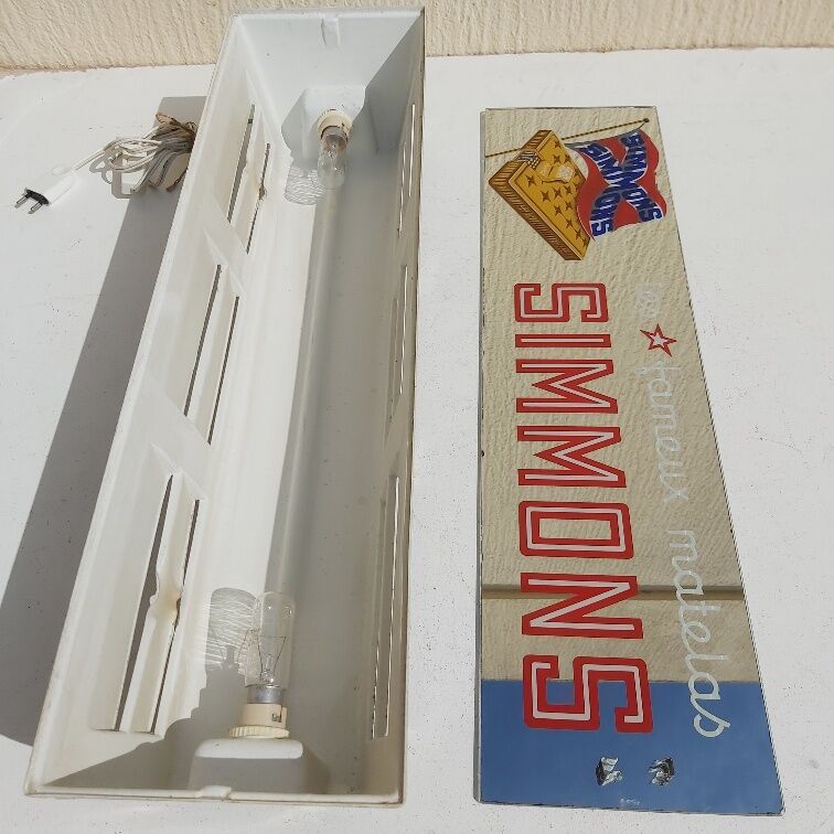 Simmons mattress light advertising sign