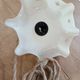 Vintage glass portable lamp
