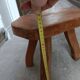 Vintage wooden tripod stool
