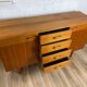 Mid-length Scandinavian teak sideboard, 60s