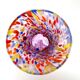 Set of 6 blown glass glasses with Murano murrine.