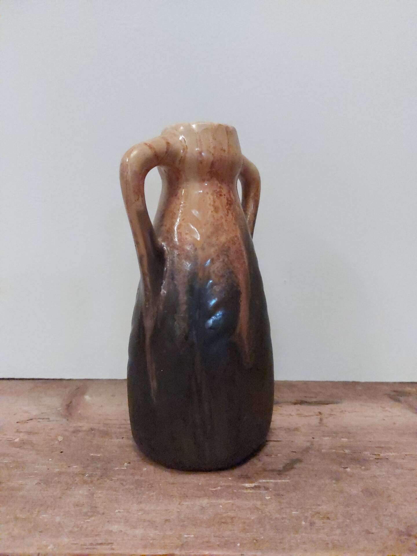 Vase Art Déco en grès flammé par Gilbert Méténier – 18 cm