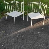 Chaises de jardin en fer