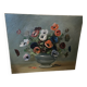 Huile sur toile aux bouquet
