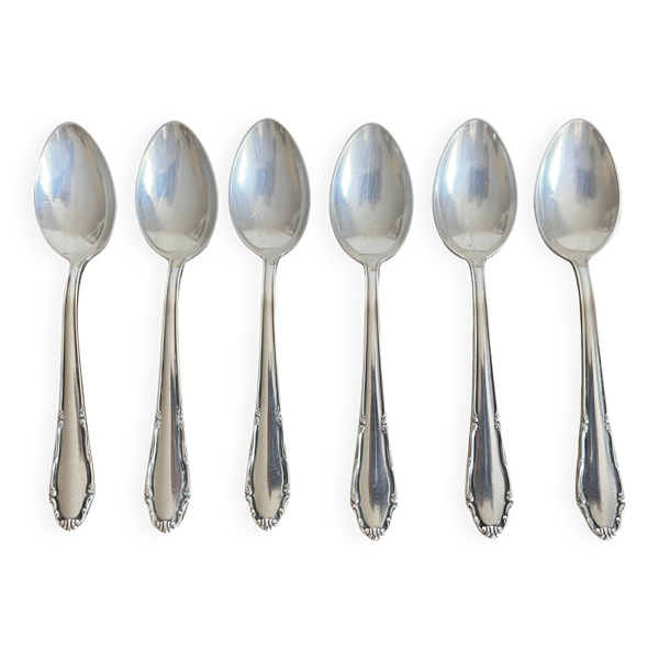 Petites cuillères en métal argenté