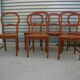 Série de 6 chaises cannées