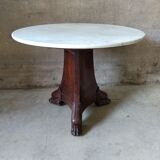 Pedestal table, marble table