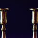 Pair of brass candlesticks