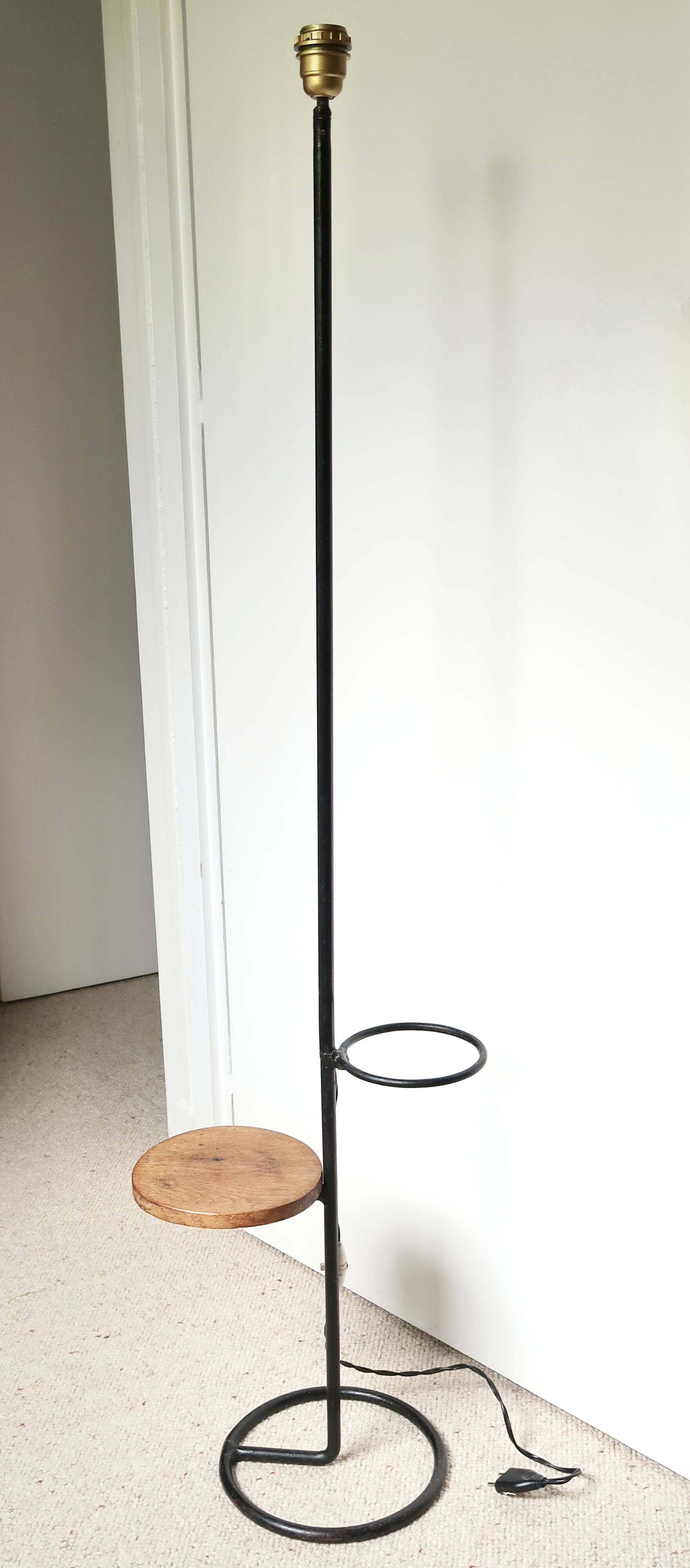 Lamp with shelf and plant stand, 1950s