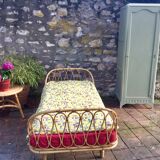 Bed rattan of the 1960s