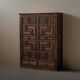 Handcrafted two-door cabinet, Spain, circa 1950
