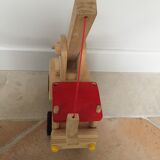 Truck solid wooden crane with lift arm